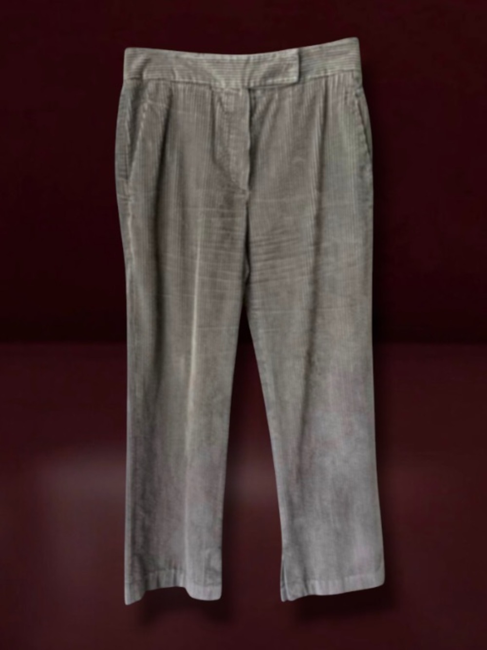 Brunello Cucinelli Grey Wide Wale Cotton Corduroy Pants